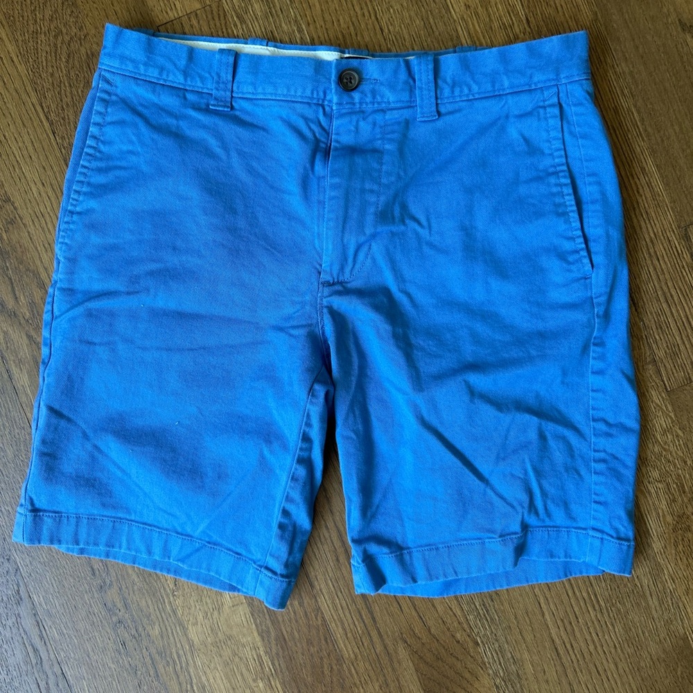 J. Crew Bright Blue Men's Flat Front Shorts
